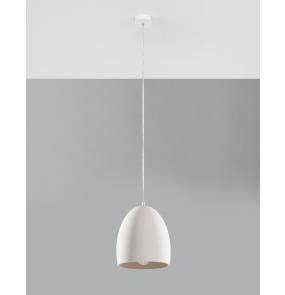 Lampa wisząca ceramiczna FLAWIUSZ SL.0848 biała Sollux Lighting