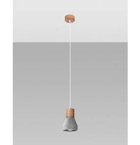 Lampa wisząca QUBIC SL.0964 szara Sollux Lighting