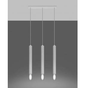 Lampa wisząca WEZYR 3 SL.0959 Sollux Lighting biała nad stół wyspę