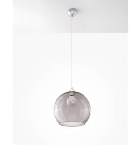 Lampa wisząca BALL SL.0250 Sollux Lighting grafit szklana kula