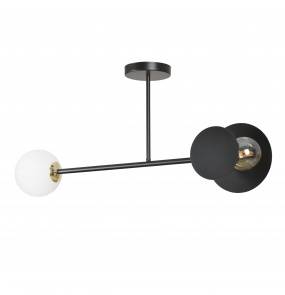 Lampa sufitowa MINERVA 2 612/2 Emibig dekoracyjna oprawa w kolorze czarnym