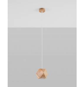 Lampa wisząca WOODY SL.1011 Sollux Lighting naturalne drewno