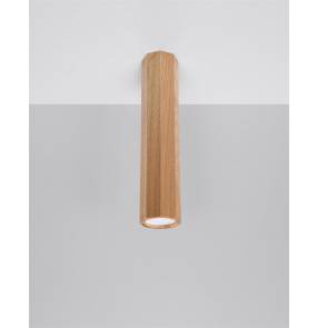 Plafon ZEKE 30 SL.1034 Sollux Lighting dąb oprawa natynkowa drewniana