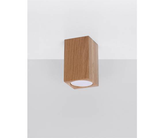 Plafon KEKE 10 SL.1040 Sollux Lighting dąb oprawa natynkowa drewniana