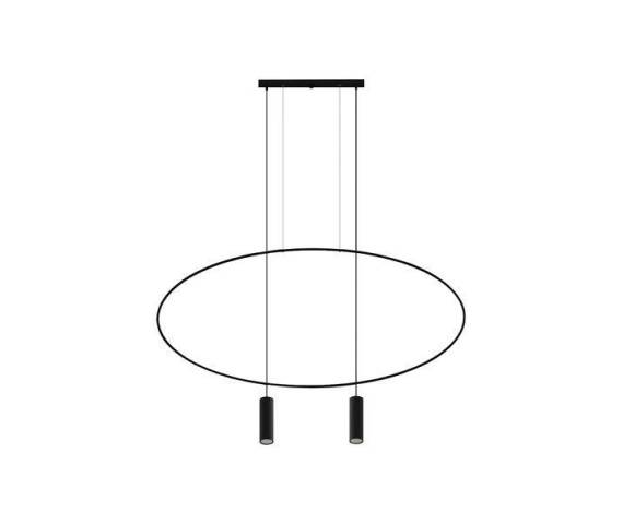 Lampa wisząca HOLAR 2 czarna
