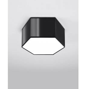Plafon SUNDE 15 SL.1061 Sollux Lighting geometryczna oprawa w kolorze czarnym