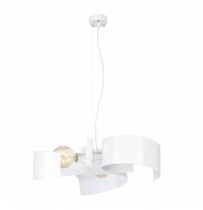 Lampa wisząca EOS 626/3 Emibig dekoracyjna oprawa w kolorze białym