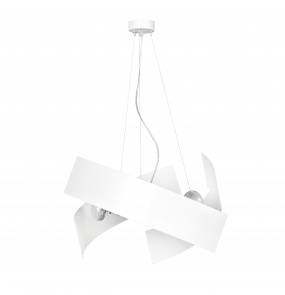 Lampa wisząca MODO 585/1 Emibig dekoracyjna oprawa w kolorze białym