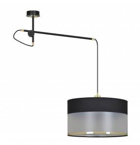 Lampa wisząca MONOLIT 1 BLACK 588/01 Emibig dekoracyjna oprawa w kolorze czarnym