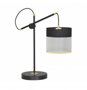 Lampa stołowa MONOLIT BLACK 588/LN1 Emibig dekoracyjna oprawa w kolorze czarnym
