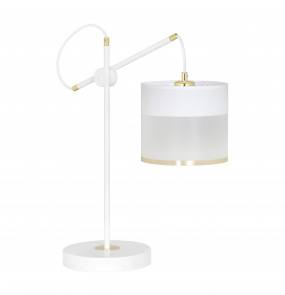 Lampa stołowa MONOLIT WHITE 589/LN1 Emibig dekoracyjna oprawa w kolorze białym