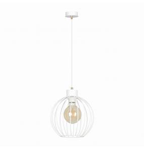 Lampa wisząca PINETA 1 WHITE 560/1A Emibig dekoracyjna oprawa w kolorze białym