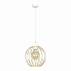 Lampa wisząca PINETA 1 WHITE/GOLD 560/1B Emibig dekoracyjna oprawa w kolorze złotym