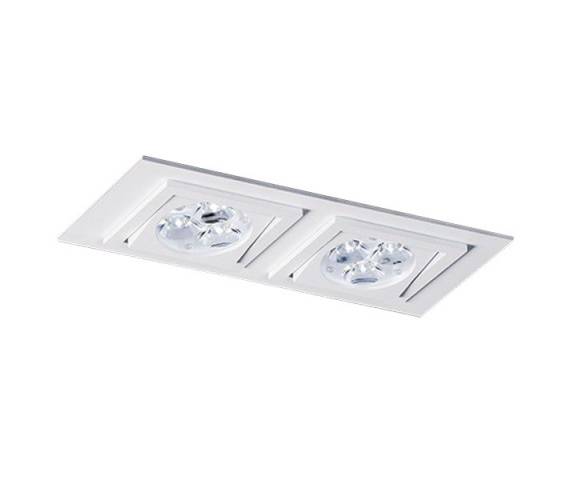 Oczko stropowe podwójne Square GU10/GU5.3 nowoczesna oprawa wpuszczana BPM Lighting