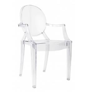 Krzesło LOUIS transparentne - poliwęglan King Home