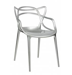 Krzesło LUXO srebrne - ABS King Home