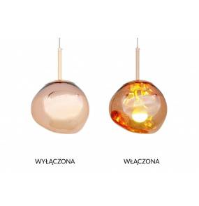 Lampa wisząca FUSION 20 JD8042 King Home nowoczesna oprawa w kolorze miedzi