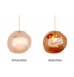 Lampa wisząca FUSION 30 JD8043-30 King Home nowoczesna oprawa w kolorze miedzi