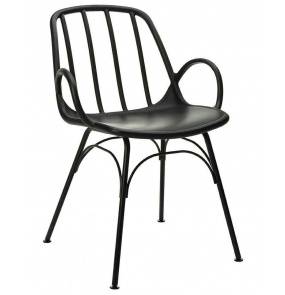 Krzesło CASTERIA czarne - polipropylen King Home