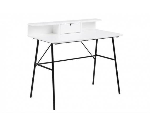 ACTONA biurko PASCAL białe - MDF, metal