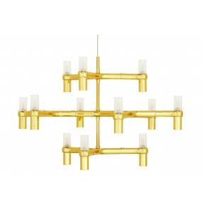 Lampa wisząca ATOMIC XCP9120-12.GOLD King Home elegancka oprawa w kolorze złota