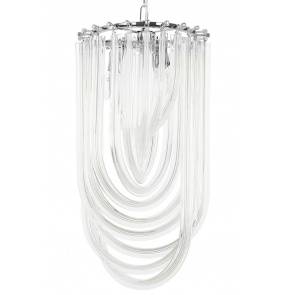 Lampa wisząca MURANO L JD9607-L.CHROM King Home szklana oprawa w kolorze chromu