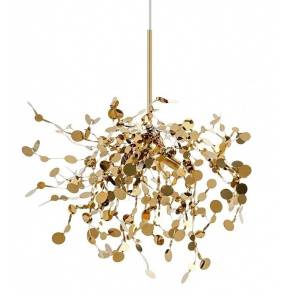 Lampa wisząca MONETE SINGLE JD8653-1.GOLD King Home złota oprawa w stylu design