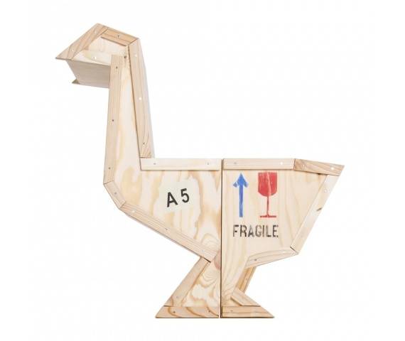 Szafka GĘŚ - drewno sklejka