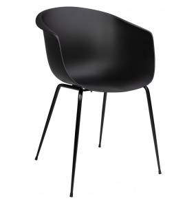 Krzesło RALF czarne - polipropylen, metal King Home
