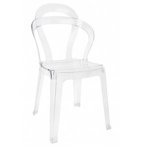 Krzesło MERCI transparentne - poliwęglan King Home 