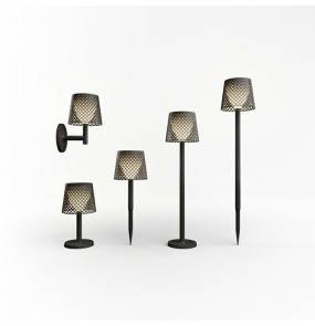 Lampa ogrodowa GRETA SOLAR NEGRO 5in1 LUMGRE080NXSWNW czarna New Garden