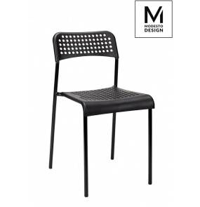 MODESTO krzesło DAVIS czarne - polipropylen, metal King Home