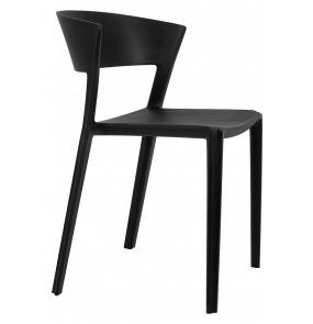 Krzesło JASPER czarne - polipropylen King Home