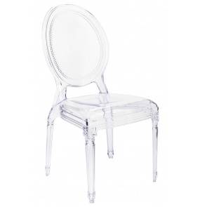 Krzesło PRINCE transparentne - poliwęglan King Home