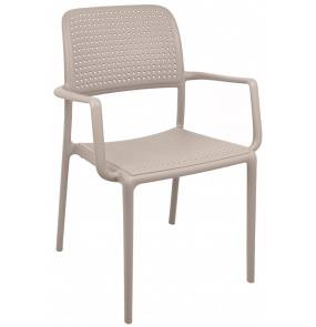 Krzesło SPARK brązowe coffee - polipropylen King Home