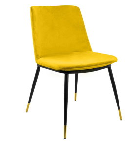 Krzesło DIEGO żółte KING HOME