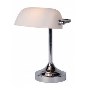 Lampa stołowa BANKER 17504/01/11 oprawa w kolorze białym LUCIDE