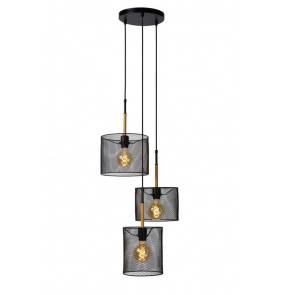 Lampa wisząca BASKETT 45459/03/30 w kolorze czarnym LUCIDE