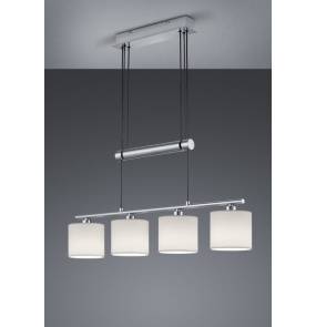 Lampa wisząca GARDA 305400401 oprawa w kolorze srebrnym i białym TRIO 