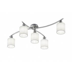 Lampa wisząca GARDA 605400501 oprawa w kolorze srebrnym i białym TRIO