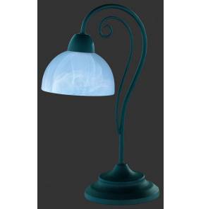 Lampa stołowa COUNTRY R5031-24 miedziana oprawa z mlecznym kloszem RL