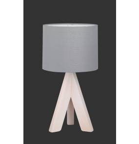 Lampa stołowa GING R50741042 drewniana oprawa z abażurem z tkaniny RL