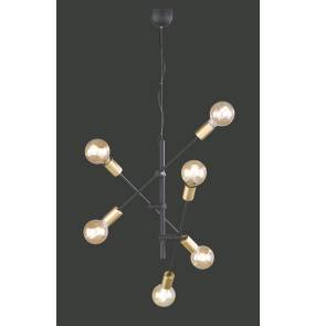 Lampa wisząca CROSS 306700632 oprawa w kolorze czarnym TRIO