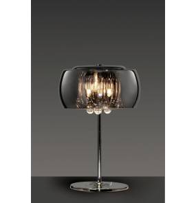Lampa stołowa VAPORE 511210306 szklana oprawa w kolorze srebra TRIO
