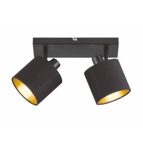 Lampa sufitowa TOMMY R80332079 oprawa w kolorze czerni i złota RL