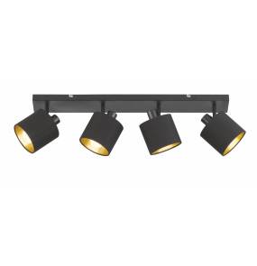 Lampa sufitowa TOMMY R80334079 oprawa w kolorze czerni i złota RL