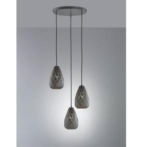 Lampa wisząca ONYX 301300342 oprawa w kolorze antracytowym TRIO