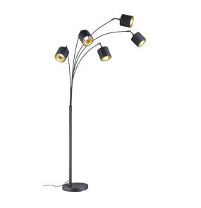 Lampa podłogowa TOMMY R46330579 oprawa w kolorze czerni i złota RL