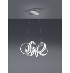 Lampa wisząca CARRERA 325010105 oprawa w kolorze srebrnym TRIO