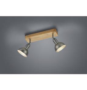 Lampa natynkowa DELHI 803400267 oprawa z drewnianym elementem TRIO